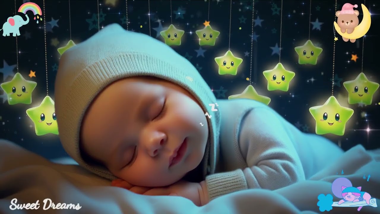 Baby Sleep Music 💤 Mozart & Brahms Lullabies 🎵 Sleep Instantly in 3 Minutes Deep Peaceful Sleep