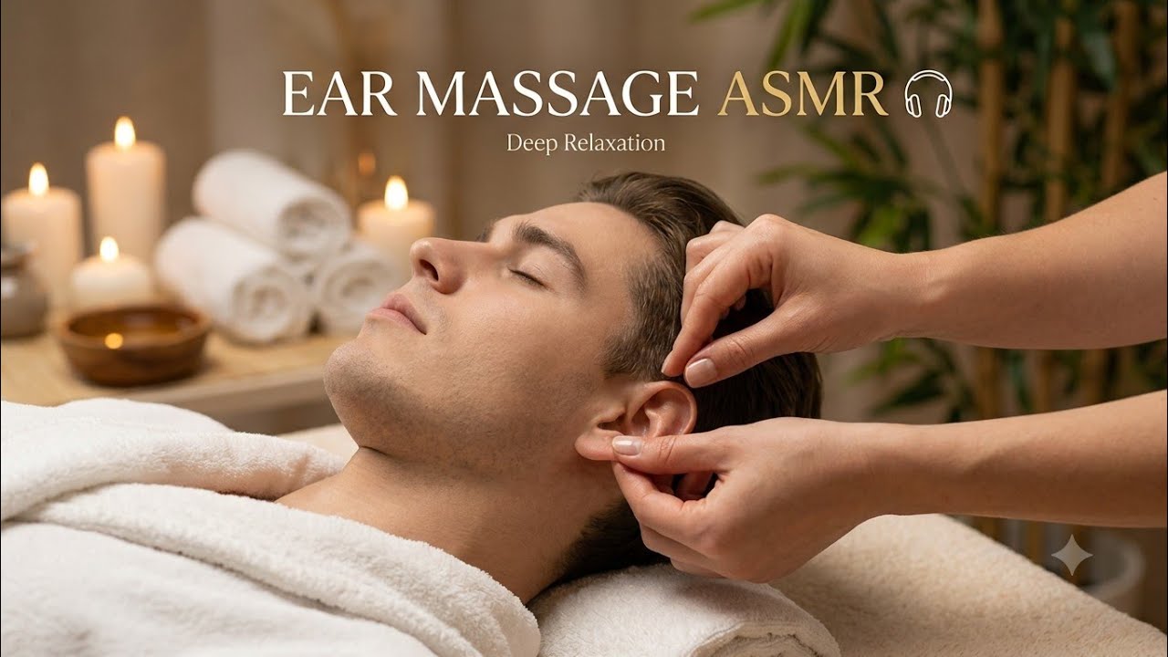 👂 DEEP EAR MASSAGE ASMR | Gentle Triggers & Instant Sleep (No Talking