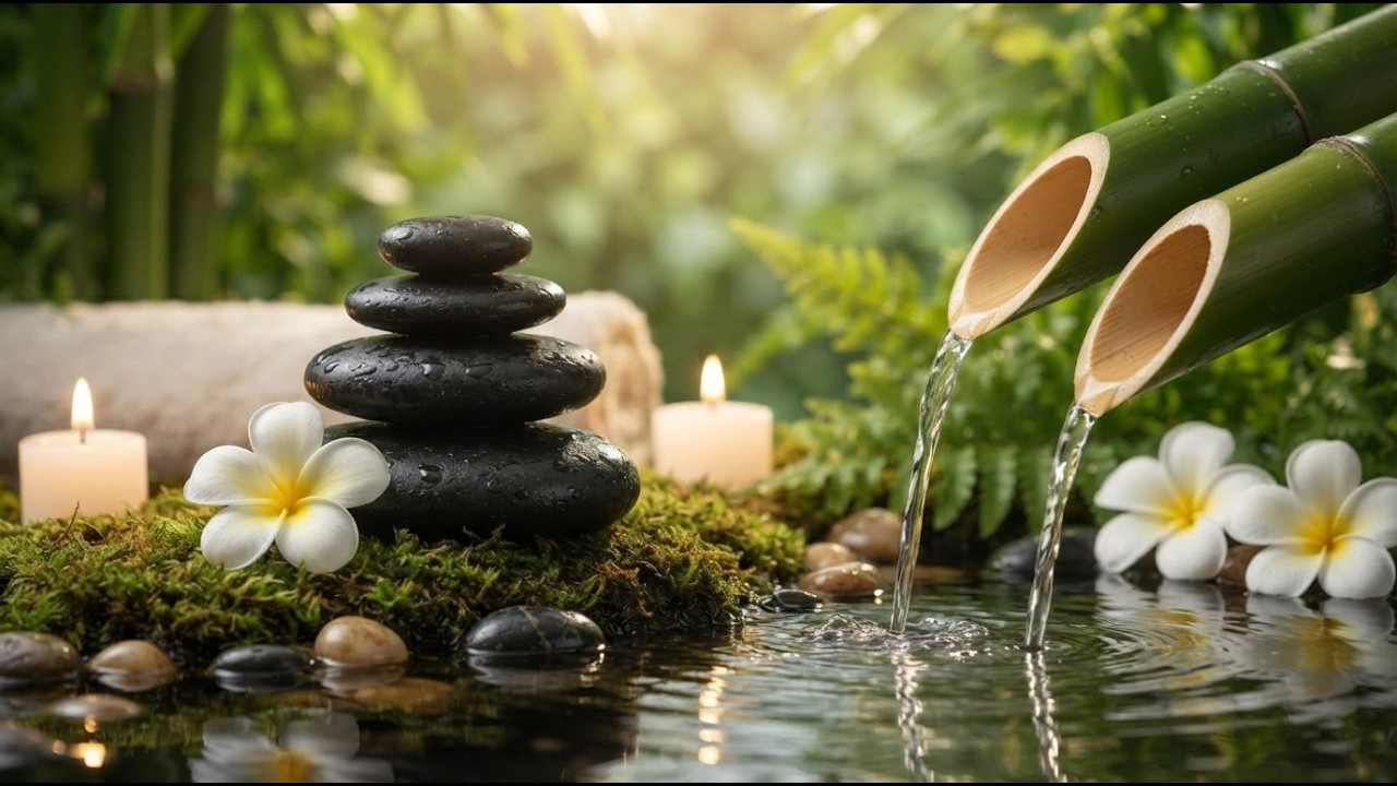 Beautiful Relaxing Music 🌿 Nature Sounds, Meditation Music, Spa Music, Calming Piano, Bamboo