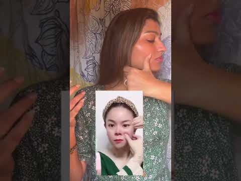 Viral Face Lift Massage | I Tried Korean Face massage 😱 **shocked* #faceliftmassage #korean #shorts