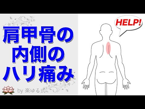 肩甲骨の間（背中）の痛みのセルフケア整体『痛みの整体辞典』 【楽ゆる式】