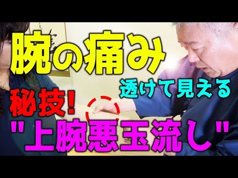腕の痛みの原因が透けて見える。"上腕悪玉流し"｜ゴッドハンド通信｜網戸泰一