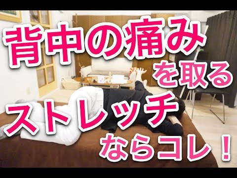 【実践】背中の痛みを取るストレッチならコレ！