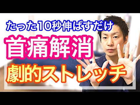 首の痛みを10秒で解消する劇的ストレッチ【大和市 首の痛み】大和市中央林間の整体院蒼