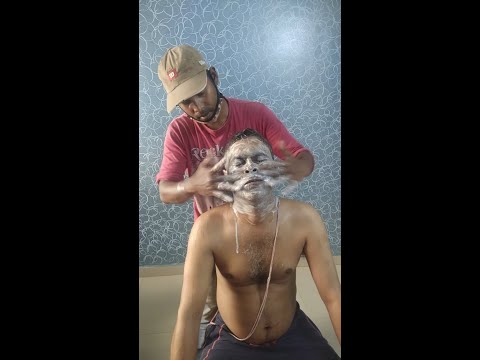 Face massage with scrub |#shorts