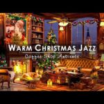 Instrumental Christmas Jazz Music 2024 & Warm Fireplace Sounds 🔥 Cozy Winter Coffee Shop Ambience