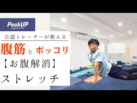 腹筋とポッコリ【お腹解消】ストレッチ