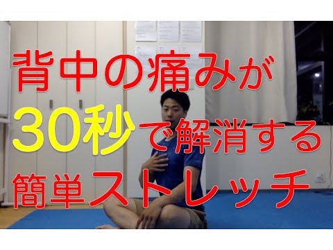 背中の痛みが30秒で解消する簡単ストレッチ