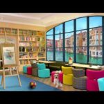 Venice Books & Coffee Shop Ambience – Relaxing with Bossa Nova Jazz Music – Stress Relief, Study