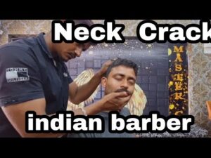 Streetbarber Head Massage 💆‍♂️  Neck cracking and tapping sounds by Indian Streetbarber  // asmr