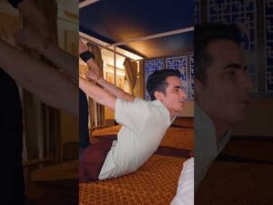 ASMR: CRAZY Thai Stretching Massage with Unique Techniques! #shorts