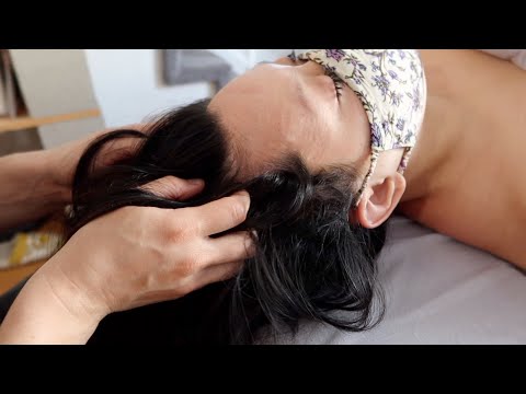 relaxing full body massage set to lofi music