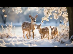 Snowy winter pines, Beautiful Relaxing Music, Peaceful  Soothing Music, By Tim Janis