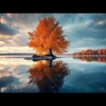 Peaceful Soothing Instrumental Music, "Calm Autumn Lake" By Tim Janis