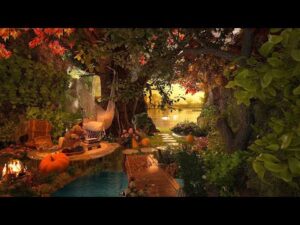 Peaceful Music, Relaxing Music, Calm Fall Music, " Cozy Porch Autumn Morning " by Dreamy Ambience