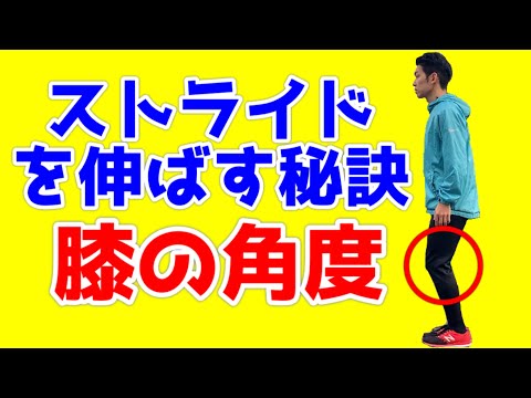 ストライドを伸ばす秘訣「膝の角度」