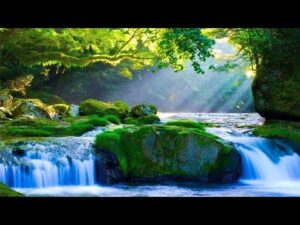 Beautiful Relaxing Hymns, Peaceful Music, "Peaceful Waterfall Morning Sunrise" by Tim Janis