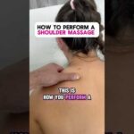 How to Perform a Shoulder Massage        #massage #massagetherapy #shouldermassage #shoulderpain