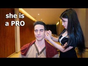 ASMR: You'll Fall in Love with Her Vietnamese Barbershop Full Service Massage