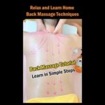 Relax and Learn Home Back Massage Techniques