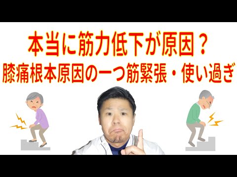 膝の痛み～根本原因の一つ　筋肉の使い過ぎ～