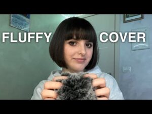 ASMR Mic Scratching with Fluffy Cover🎙️ (tingly brain massage🧠)
