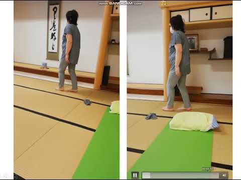 足底裏の痛みで足をつけることが出来なかった方の経過です