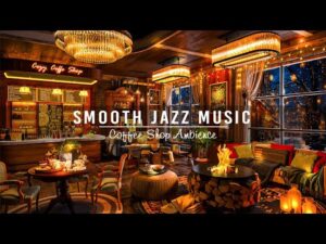 Smooth Jazz Instrumental Music & Cozy Coffee Shop Ambience ☕ Soft Jazz Music for Relax,Stress Relief