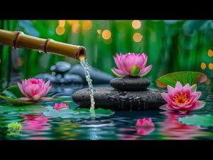 Beautiful Piano Music – Peaceful Relaxing Music with Bamboo Water Sounds for Healing and Mind Rest