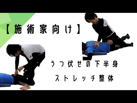【施術家向け動画】 うつ伏せで下半身のストレッチ整体
